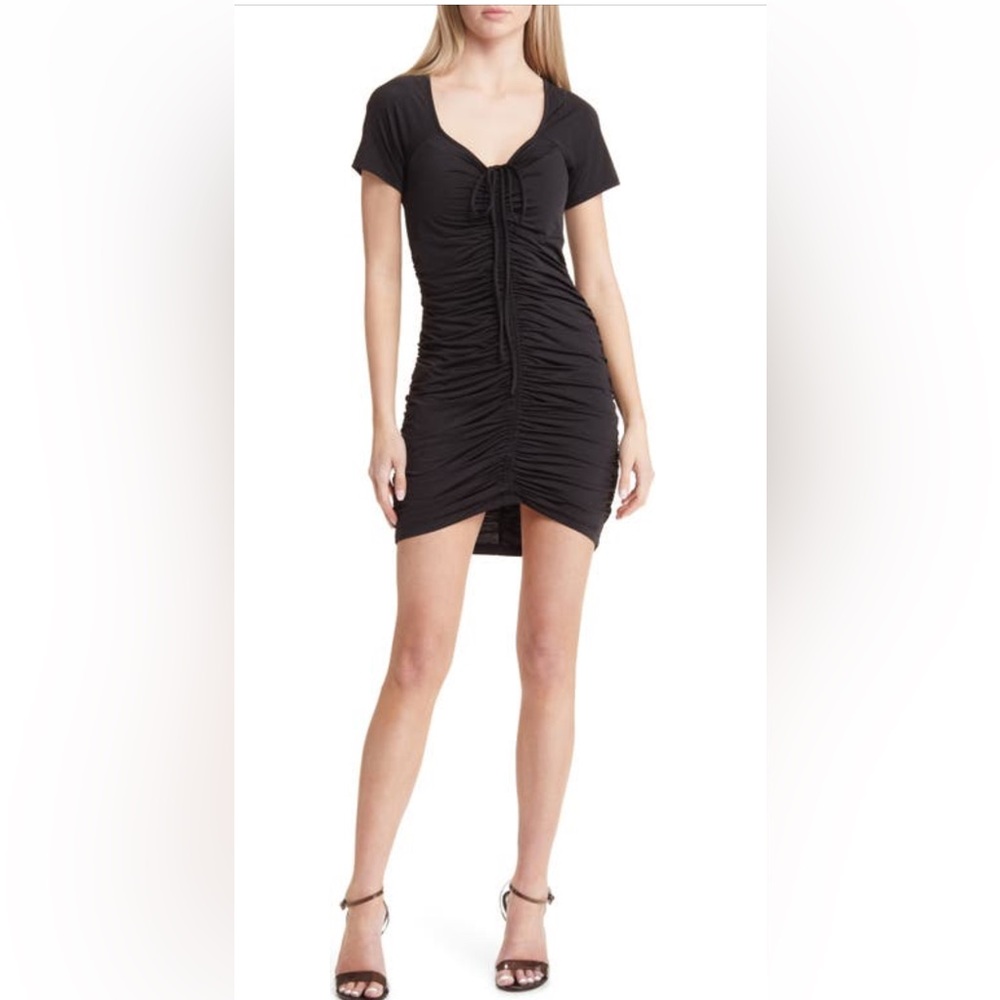 Open Edit. Ruched T-Shirt Dress
